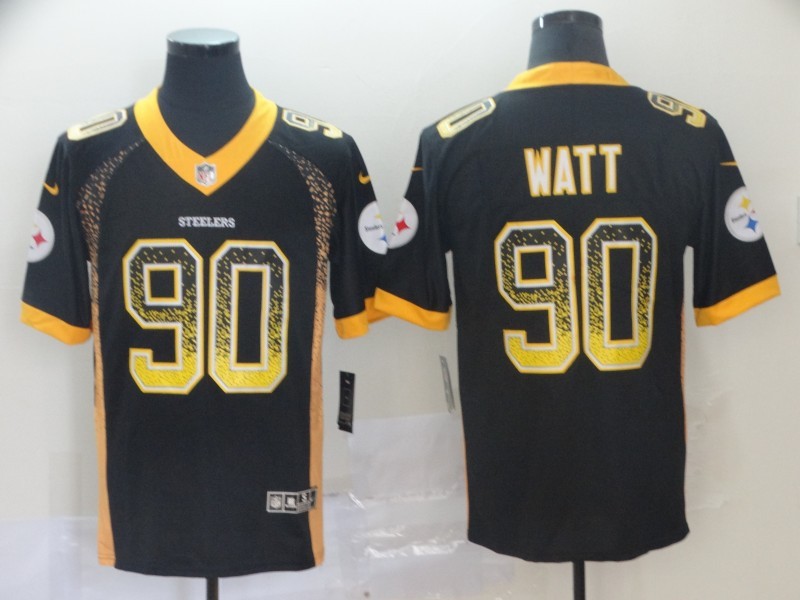Men's Pittsburgh Steelers T.J. Watt Black Authentic Jersey